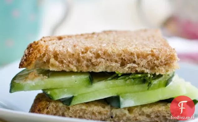 Cetriolo Tè alla menta Panini con Acero Wasabi Diffusione
