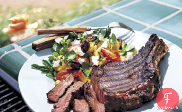 Bistecche di cowboy alla brace