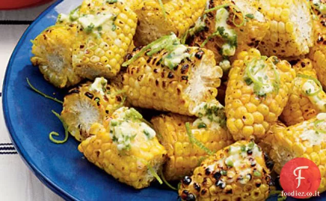 Jalapeño alla griglia - Mais al lime sulla pannocchia