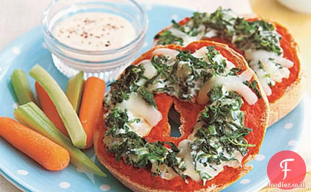 Pizze al bagel ripiene