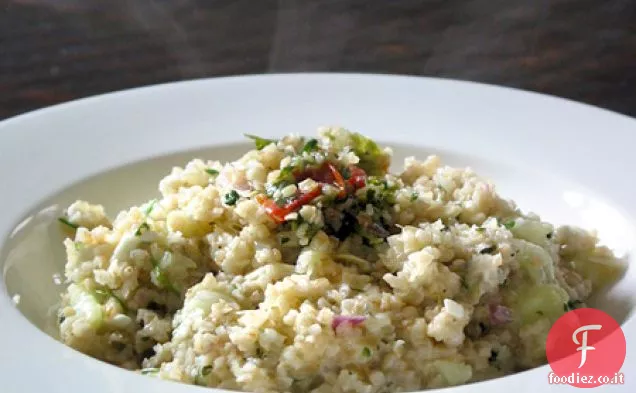 Insalata di grano caldo (o, Tabbouleh inverso)