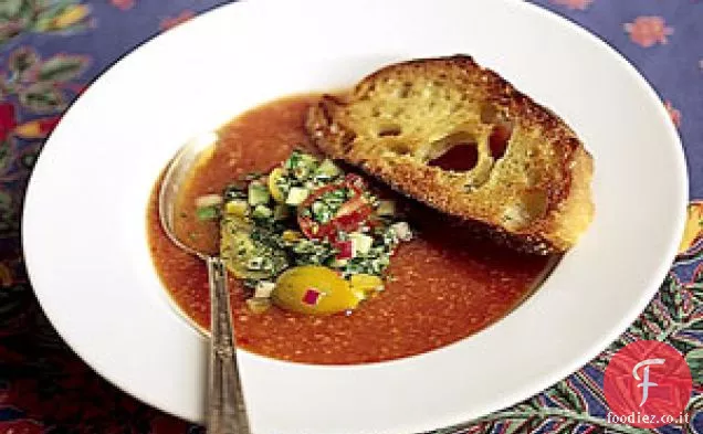 Zuppa di pomodoro refrigerata, stile Gazpacho