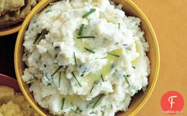 Panna acida–purè di patate al rafano