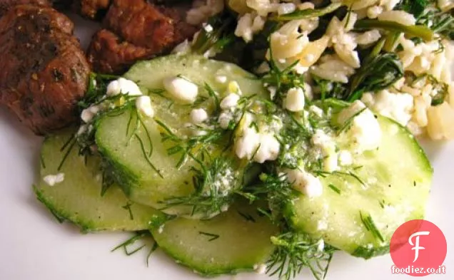 Insalata di cetrioli e feta