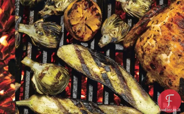 Limoni grigliati, Carciofi e Melanzane