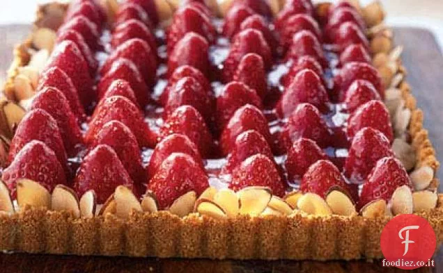 Crostata alla crema di fragole e Mandorle