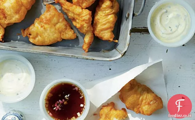 Pesce fritto pastellato di birra