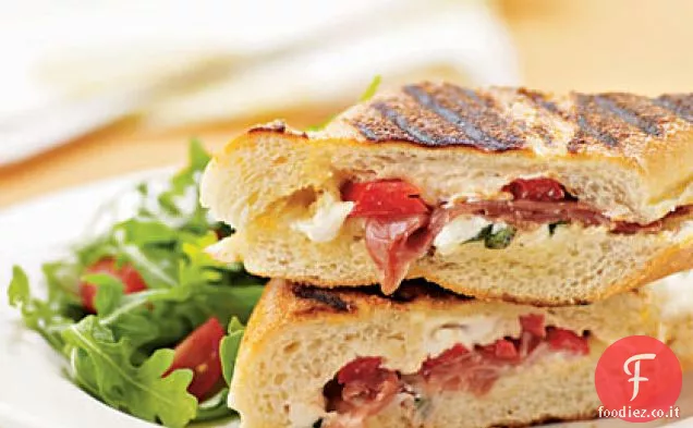 Panini Classici con Prosciutto e Mozzarella Fresca