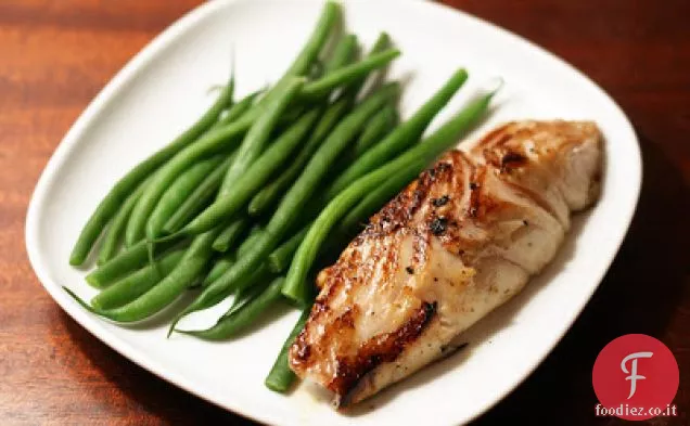 Merluzzo nero alla griglia con Wasabi e Mirin freschi