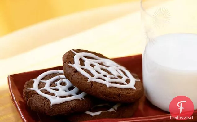 Biscotti al cioccolato Spiderweb