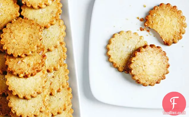 Biscotti Frollini alle Noci con Scaglie Sale e Agrumi