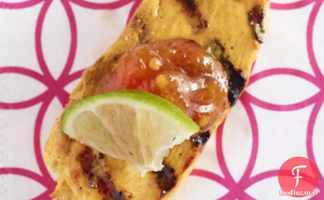 Morsi di pollo Tandoori con chutney di mango