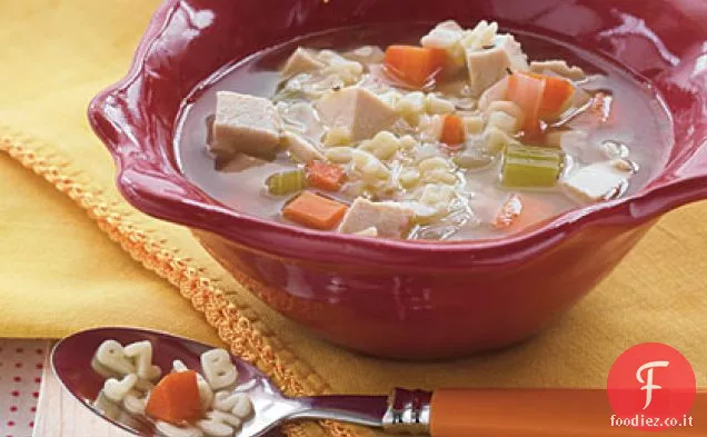 Zuppa di pollo alfabeto