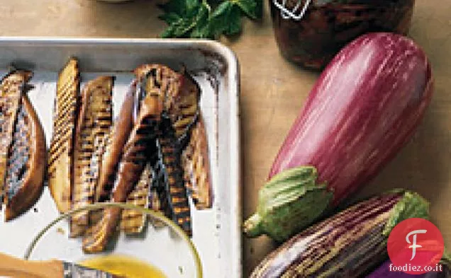 Melanzane grigliate in salsa di melograno