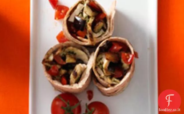 Pesto di pollo e melanzane Wrap