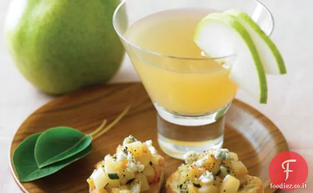Crostini di Pera e Salvia Caramellati