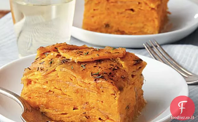 Gratin di patate dolci