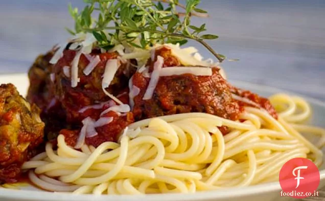 Polpette di spaghetti e melanzane