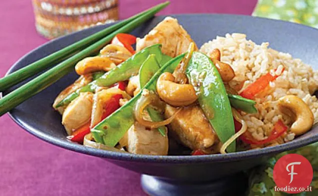 Pollo al miele di anacardi