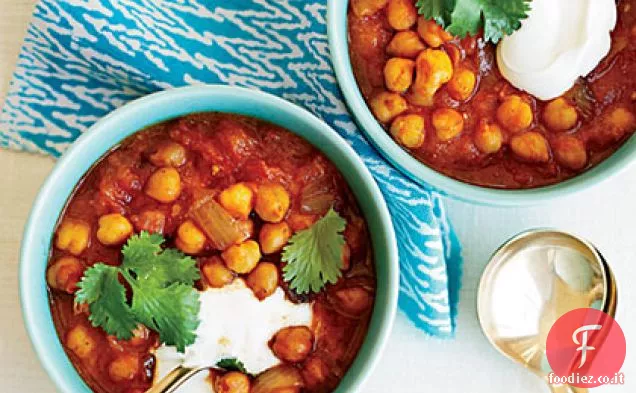 Ceci in salsa di pomodoro piccante