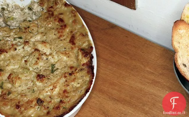 Dungeness Granchio e cimelio di fagioli Brandade