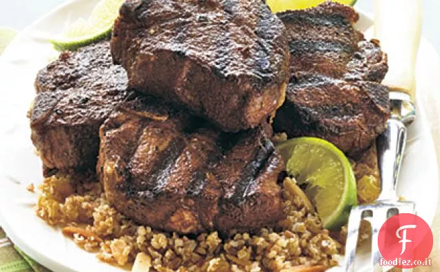 Costolette di agnello alla griglia con spezie dolci