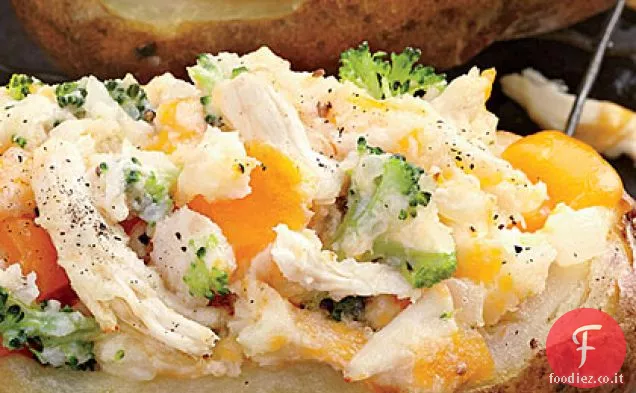 Pollo, broccoli e ripieno di patate Cheddar