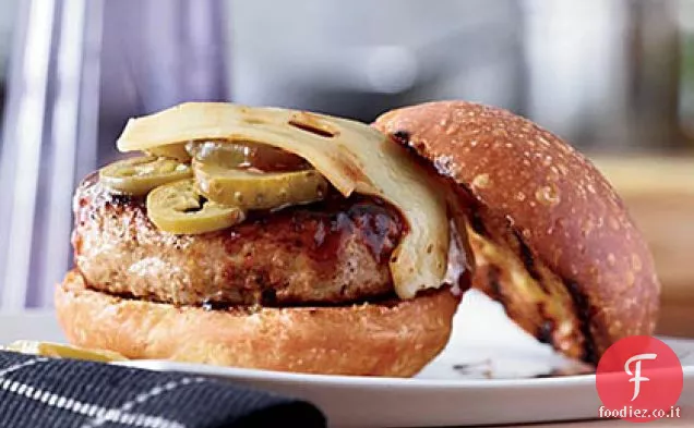 Barbecue-Hamburger di tacchino smaltato