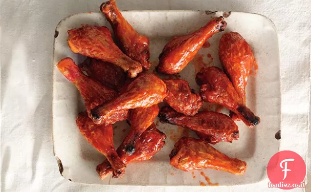 Bacchette di pollo dolci e piccanti