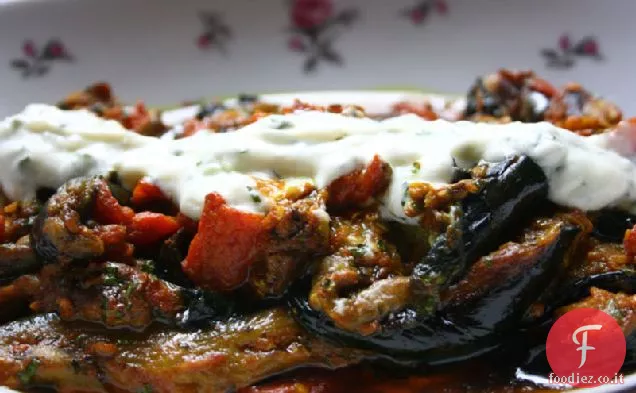 Burani Bonjon (melanzane brasate piccanti)