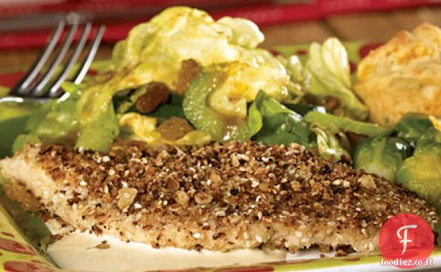 Pollo alle noci con salsa di crema di Digione