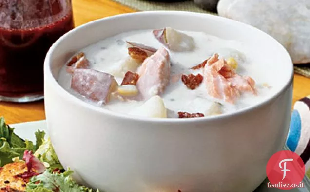 Zuppa di salmone