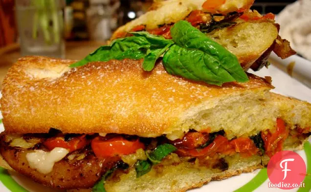 Melanzane Arrosto e Pomodoro Panino