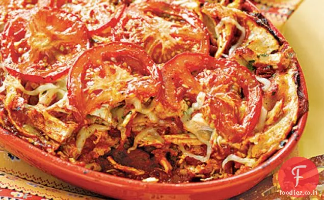 Casseruola di taco di pollo al formaggio