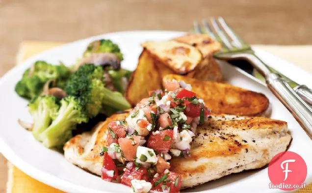 Petti di Pollo al Gorgonzola-Salsa di Pomodoro