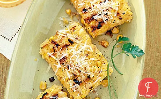 Polenta alla griglia con Mais e Parmigiano