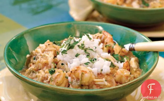 Étouffée di granchi e gamberetti