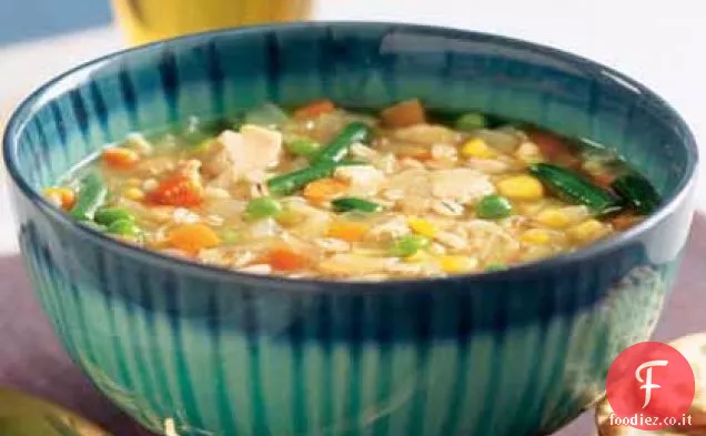 Stufato di pollo e orzo