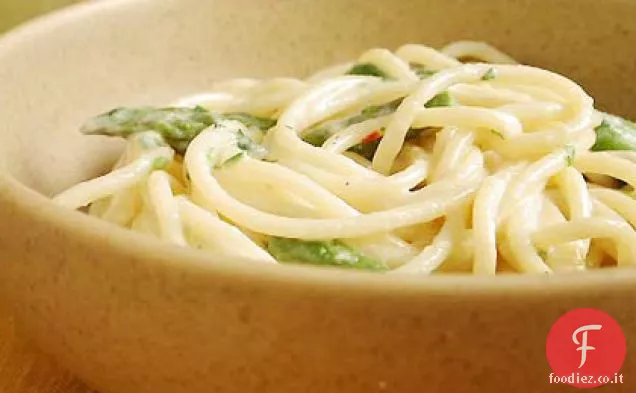 Spaghetti con Mozzarella Affumicata