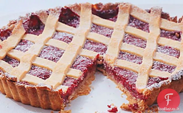 Crostata di mandorle al lampone