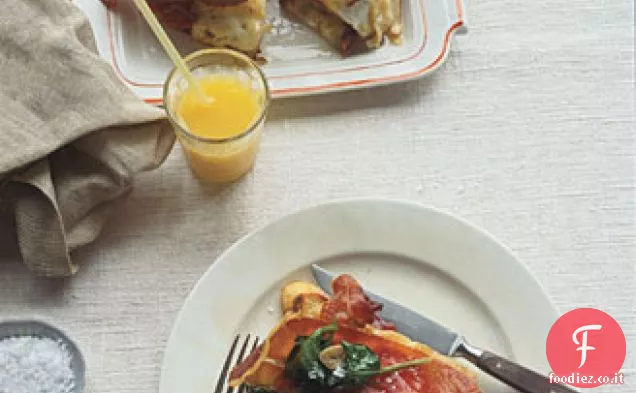 Prosciutto, Uovo fritto e Parmigiano sul pane di campagna