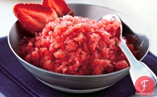 Granita di fragole fresche