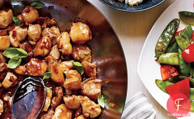 Pollo al basilico piccante