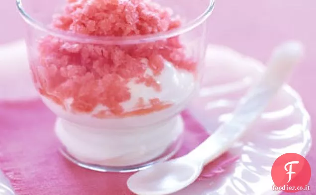 Granita di Fragole con Panna Montata