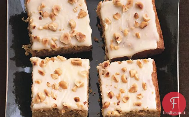 Torta di zucca allo zenzero con glassa al cioccolato bianco