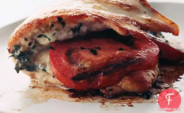 Cotolette di pollo ripiene di pomodoro e aglio
