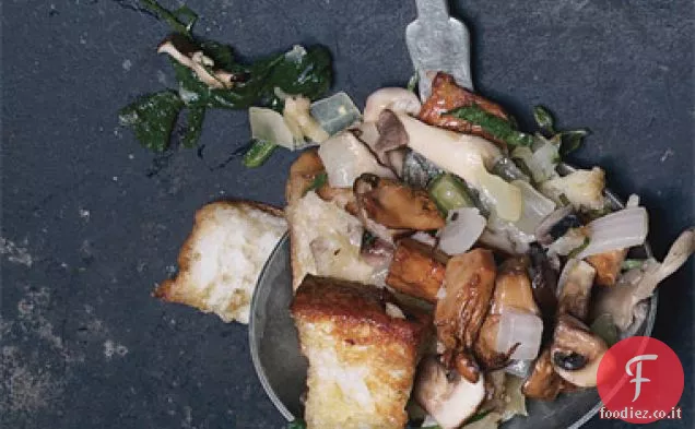 Ripieno di funghi selvatici e spinaci