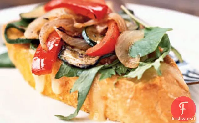 Panini di verdure Jerk a faccia aperta