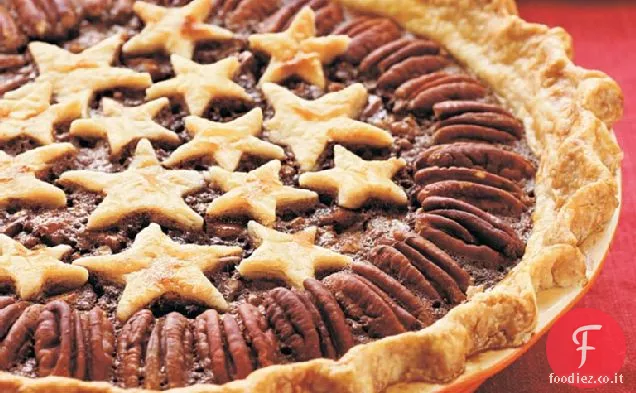 Torta di noci pecan stelle