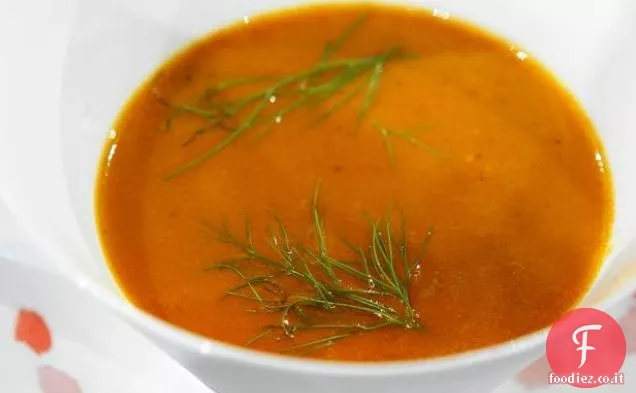 Zuppa di melanzane carbonizzate